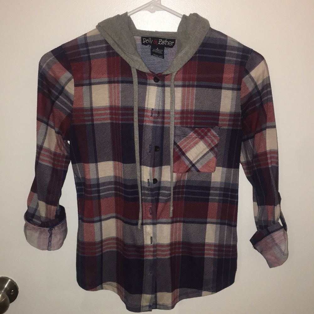 Mixed Hooded Flannel